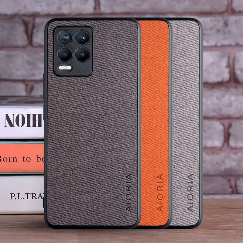 Coque de téléphone de luxe en cuir souple et dur pour OPPO Realme 8 Pro, 8i, 5G