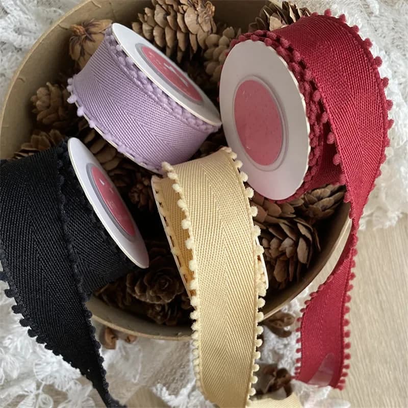 Kewgarden – rubans en Satin faits à la main, 16mm, 25mm, 38mm, 1 ", 1.5", en coton, accessoires pour cheveux, 10 Yards