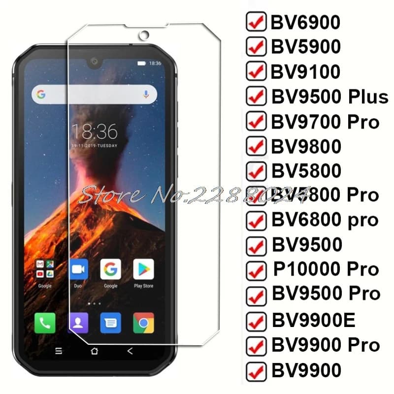 Verre pour Blackview BV6900 BV9100 BV5900 Oscal C70 A53 Plus BV9700 Pro BV9800 BV5800 BV680 BV9900 BV9900E Film de protection d'écran