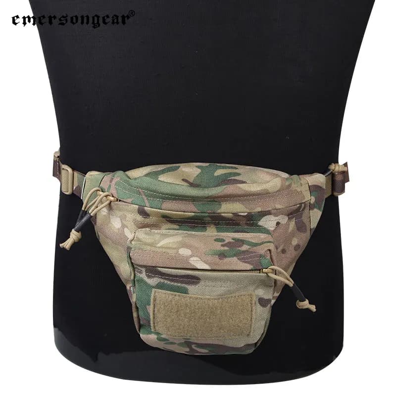 Sacs banane multifonctionnels Emersongear RECON, sac de ceinture, pochette MOLLE avec sangle dorsale détachable, pour sports de plein air EM9176