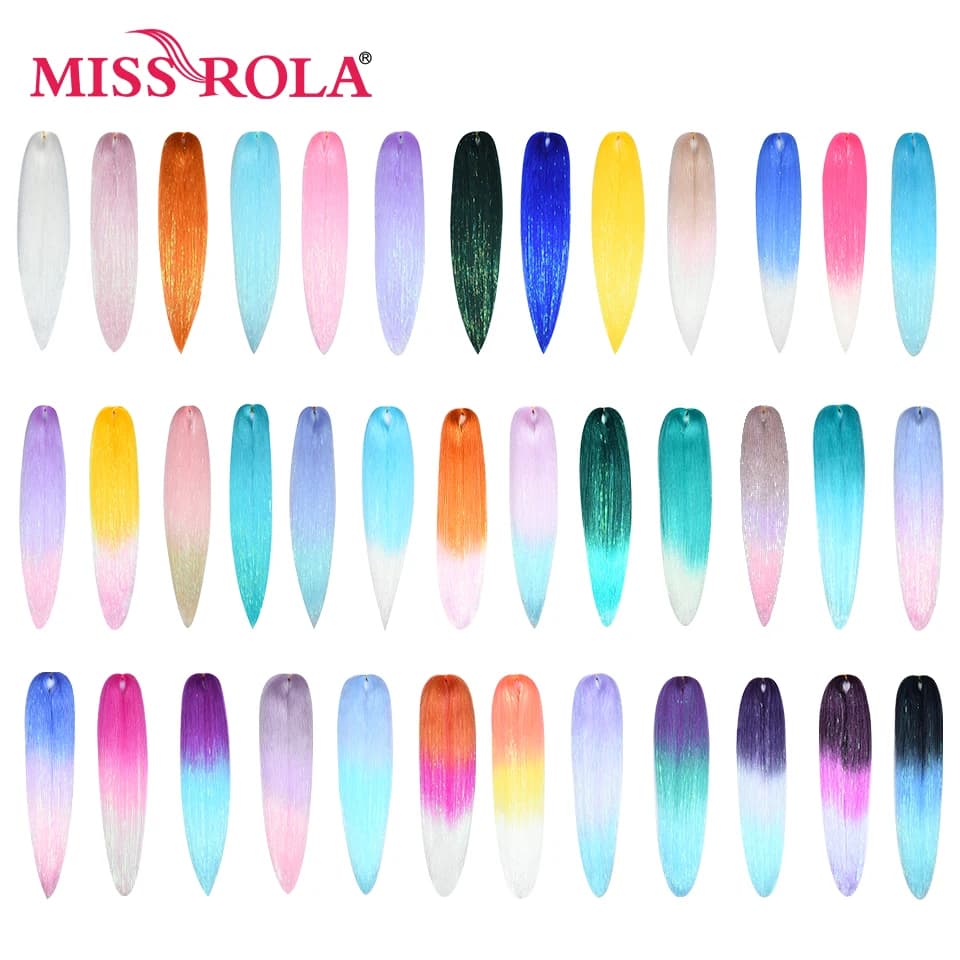 Miss Rola KANEKALON EZ tresse avec fil de guirlandes rêve océan nouvelle couleur Extension de cheveux synthétiques pré étiré torsion Jumbo tresse
