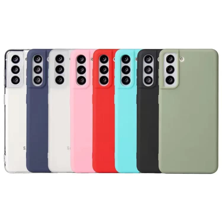 Coque de téléphone en Silicone mat, étui pour Samsung Galaxy S21 S22 S23 FE S20 Ultra S7 S8 S9 S10 S10E Note 8 9 10 Plus