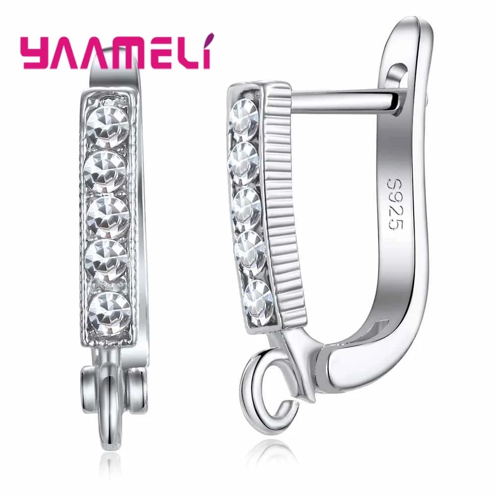 Boucles d'oreilles en argent Sterling 925 faites à la main, 2 pièces, une paire, résultats de bricolage, bijoux de qualité supérieure