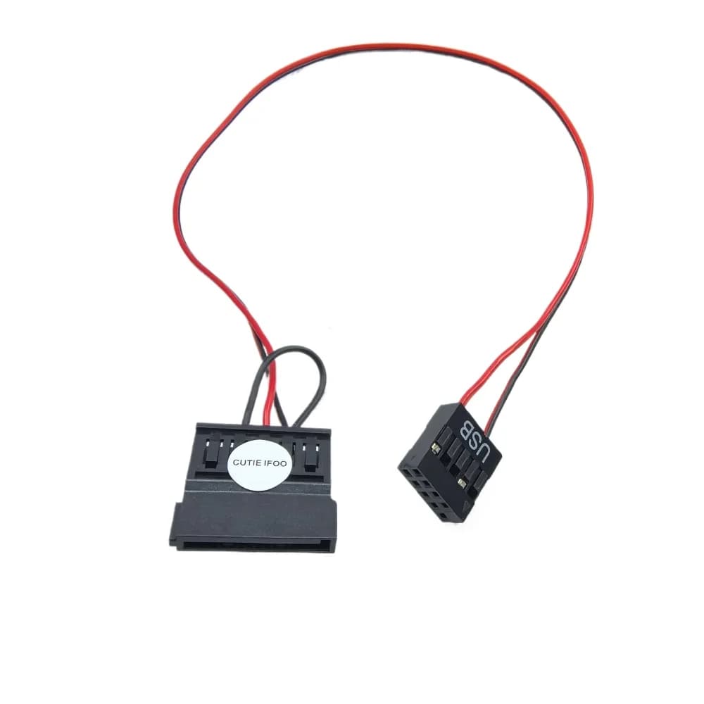 Câble d'alimentation USB 9 broches vers SATA, cordon d'alimentation, pour disque dur SSD de 2.5 pouces, carte mère Itx tout-en-un, 22awg, 35cm