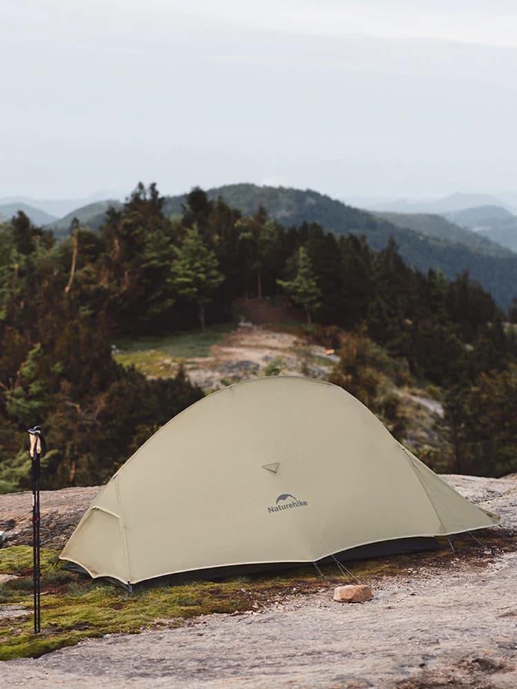 Tente ultralégère Naturehike Cloud Up 1 2 3 Pro pour 1 2 3 personnes, imperméable, pour la randonnée en plein air, la plage, en nylon 20D 210T, pour le camping et le backpacking.