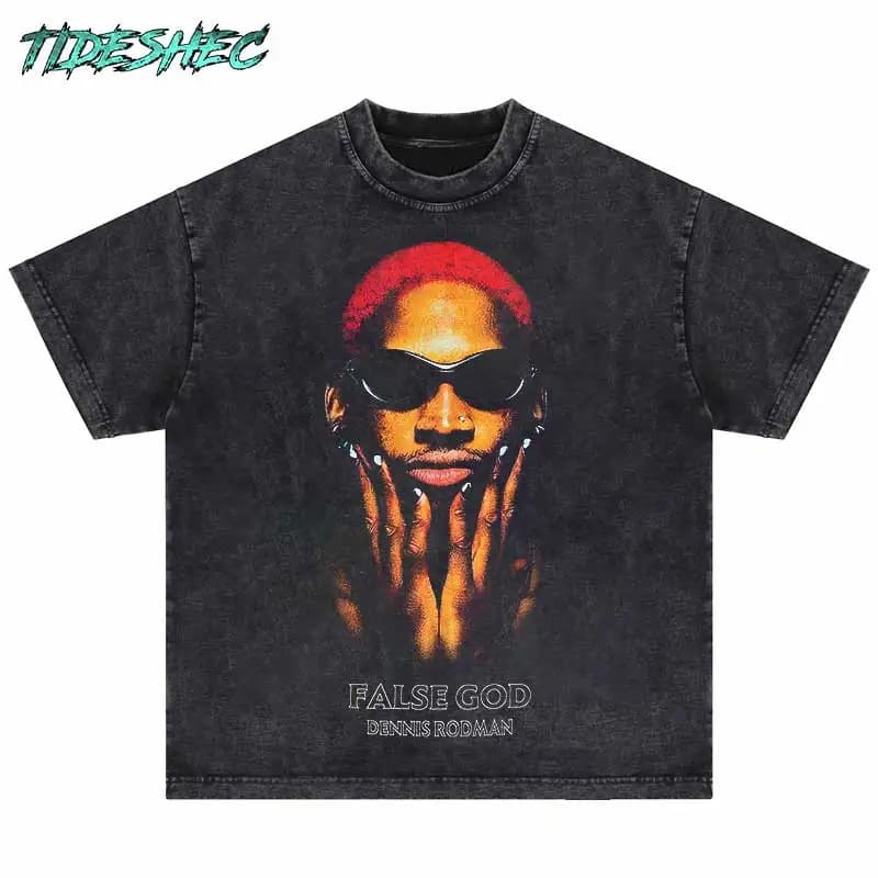 Tideshec – t-shirt manches courtes col ras du cou pour homme, Streetwear, Hip-Hop, Cool et à la mode