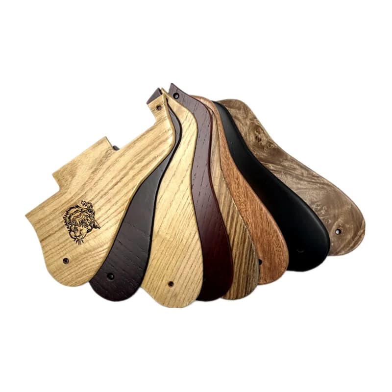 Plaque de protection pour guitare électrique en bois massif naturel, fabriquée à la main, plaque anti-rayures, pièces de rechange et accessoires pour guitare.