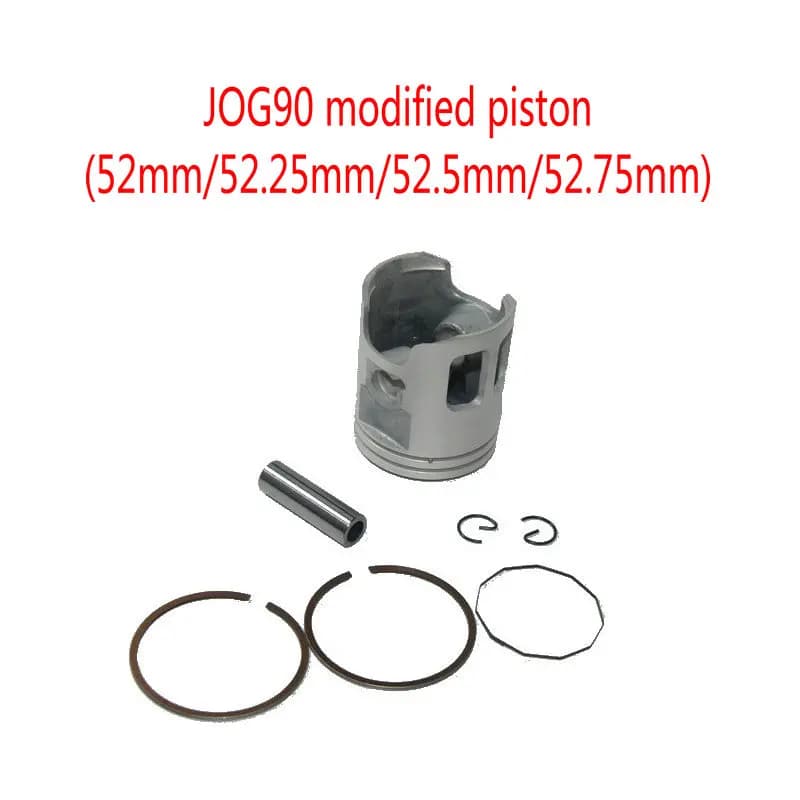 Accessoires modifiés pour moto, Piston et anneaux 52mm, pour Yamaha 90cc 2 temps, JOG90 4DM modifié à 52mm