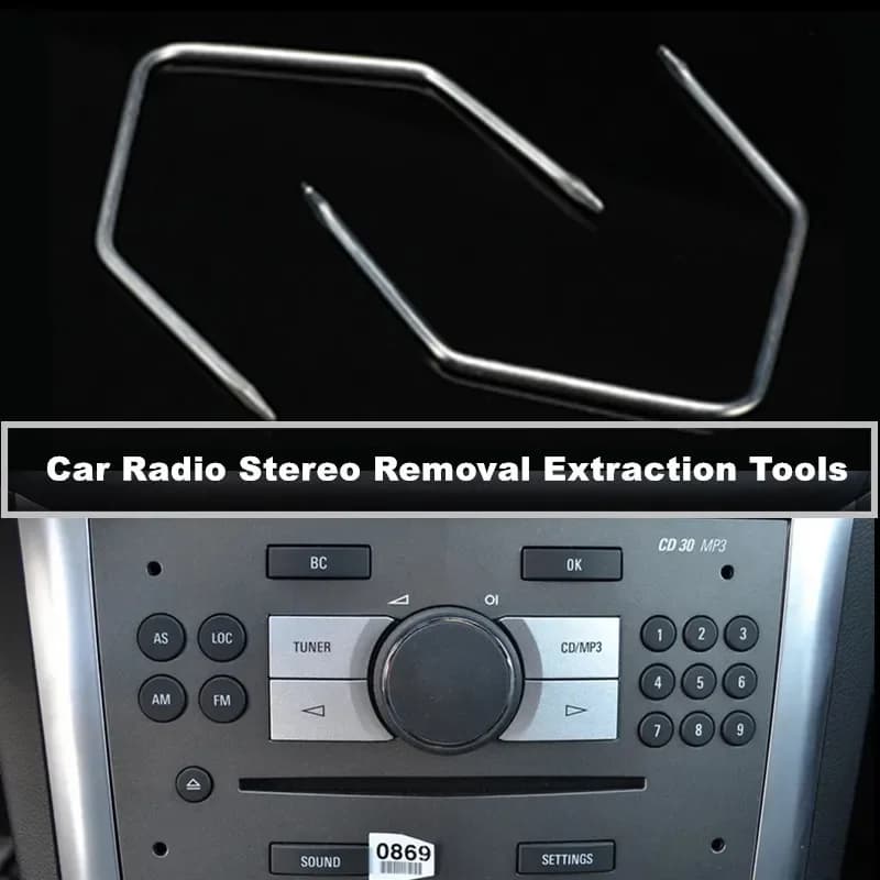 2 pièces autoradio stéréo enlèvement libération prédire outils flacon broches pour SachOpel Corsa C pour Meriva PC5-110 Auto produits