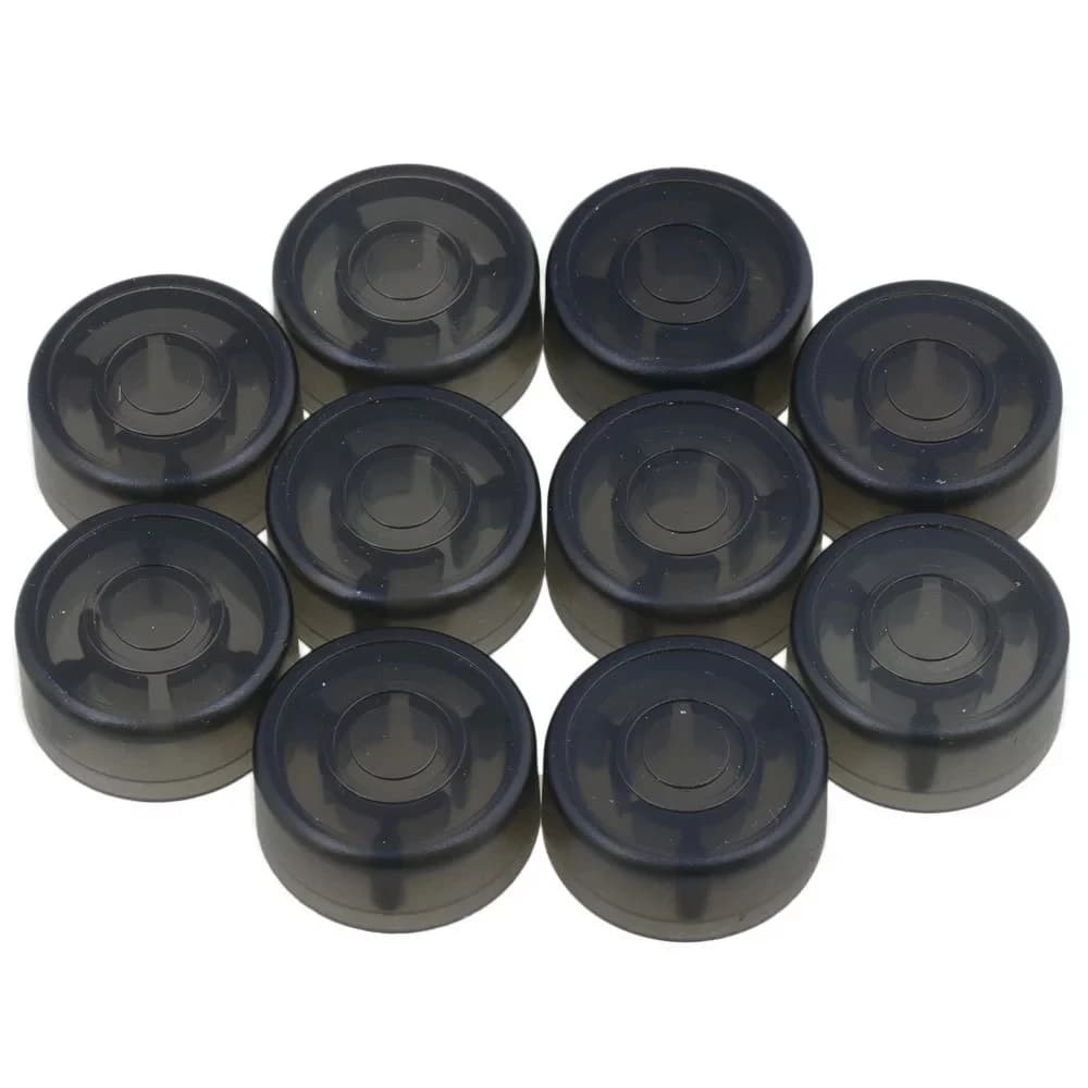 Capuchon de protection en plastique noir pour bouton de pédale électrique JEEffprotected, 10 pièces