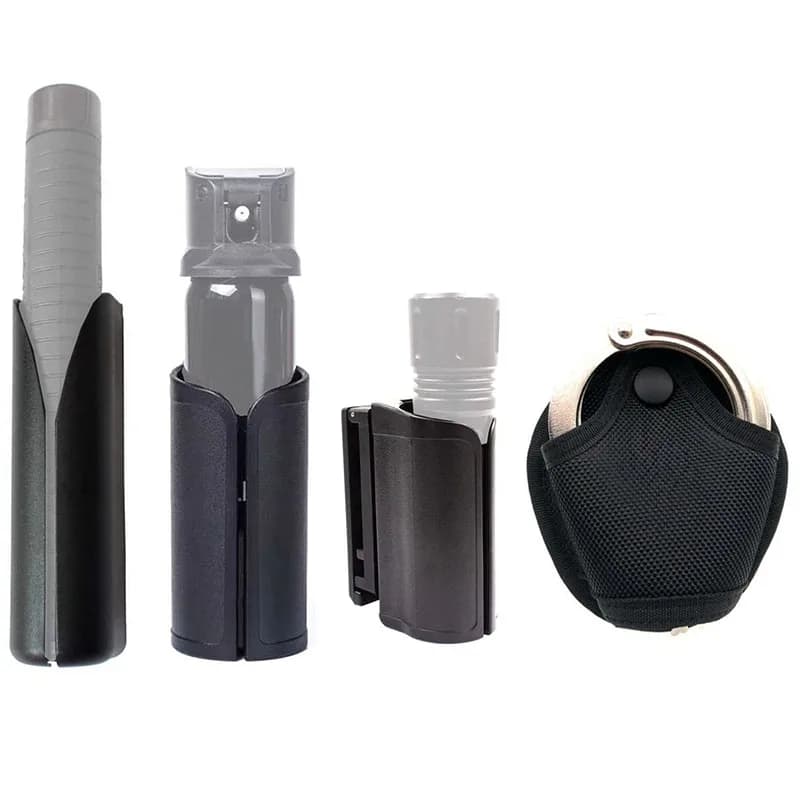 Étui à bâton rétractable à Rotation tactique, étui universel d'auto-défense, support de bâton, étui pour lampe de poche, pochette pour menottes