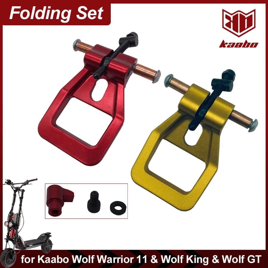 Levier de réglage pliant avec boulon de Joint, vis de retrait rapide du corps, verrouillage des bagues pour Scooter électrique Kaabo Wolf Warrior II King 11 pouces