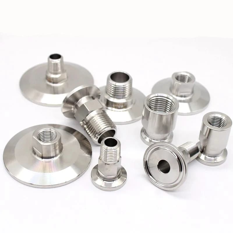 Connecteur de raccord de tuyau sanitaire en acier inoxydable SUS304, 1/4 "3/8" 1/2 "3/4" 1 "NPT femelle mâle 0.5" 1.5 "2" triple pince
