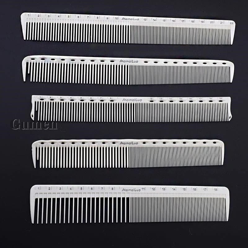 Peigne à cheveux japonais à échelle Laser Double face, peigne de coupe de cheveux antistatique pour Salon de coiffure poignée antidérapante G0302