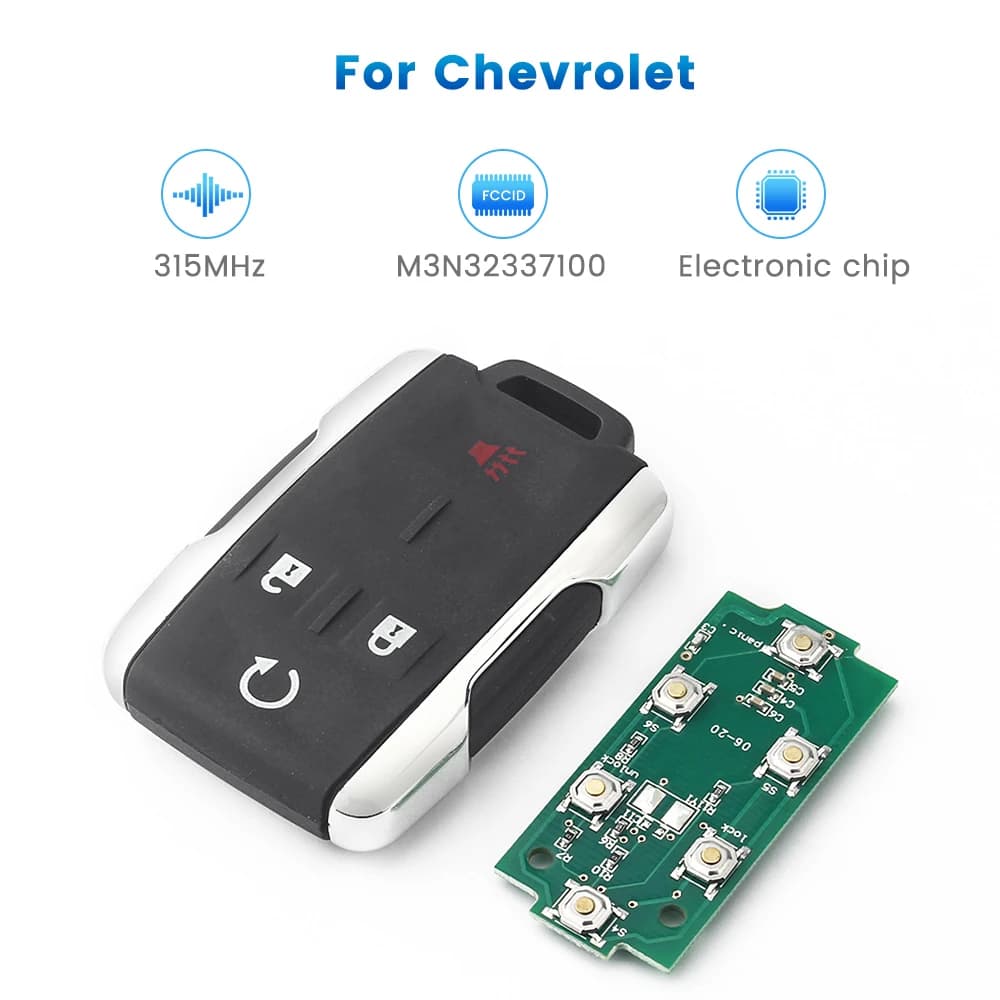KEYYOU – télécommande sans clé, 315Mhz, pour Chevrolet 2014 – 2018 Silverado Colorado GMC