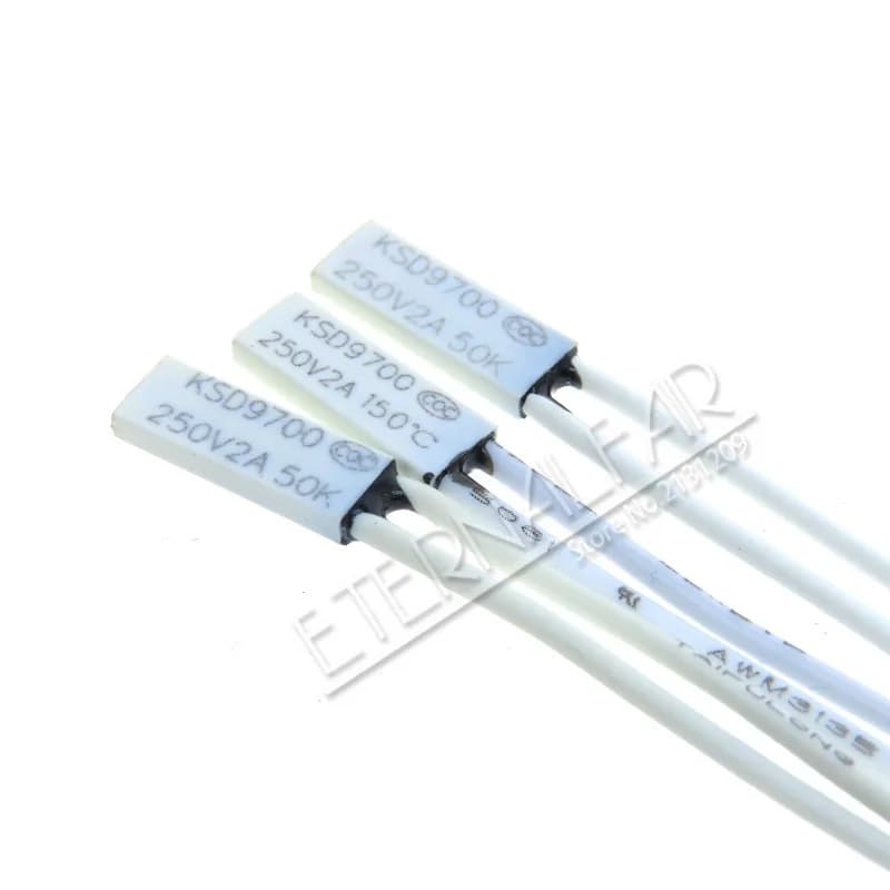 TB02 – KSD9700 250V 2a, fusibles en plastique, disque bimétallique, interrupteur à petite température NC sans Thermostat, protecteur thermique, 45c ~ 150c 75c