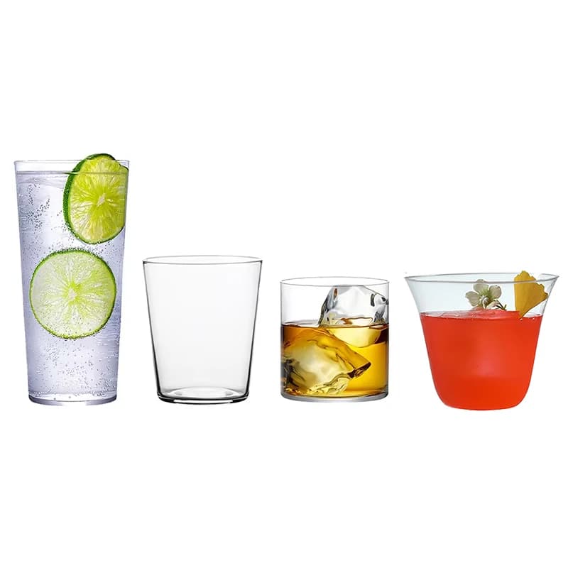 Verre à eau ultra léger, verres à jus logés, verre à cocktail