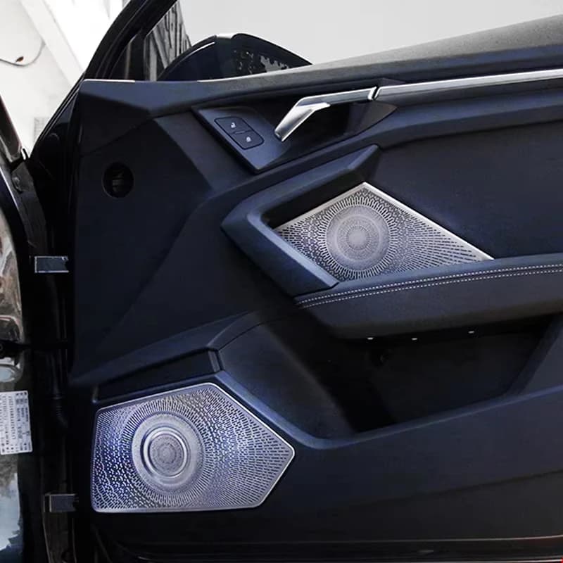 Autocollant de couverture de haut-parleur Audio pour Audi A3 2020 – 2023 2024 2025, couverture de haut-parleur de porte de voiture, garniture d'accessoires d'intérieur