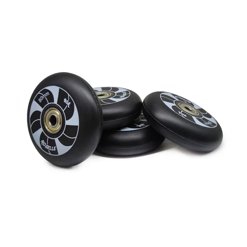 Patins à roues alignées Full Meat FSK Slalom, patins à roulettes, roulement, 90A, blanc, noir, 72mm, 76mm, 80mm, abec7 608