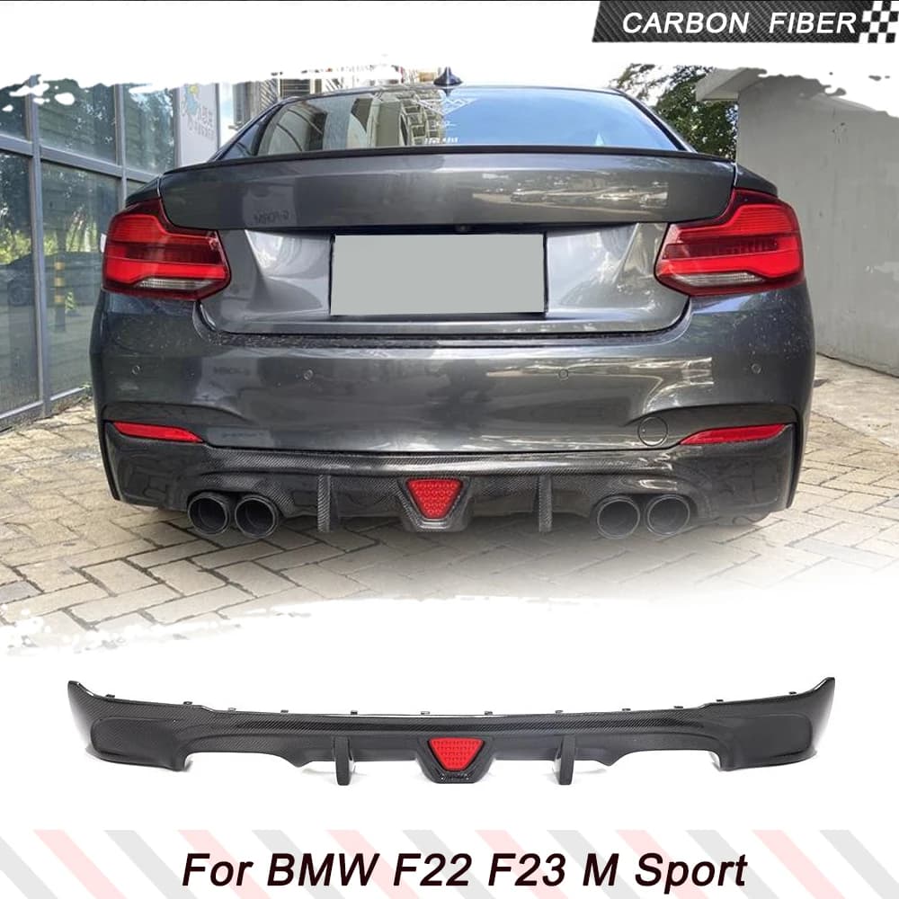 Diffuseur de pare-chocs arrière de voiture en fibre de carbone FRP, adapté pour BMW F22, F23, M dehors Coupé Convertible 2013-2017, M235i, MKampi