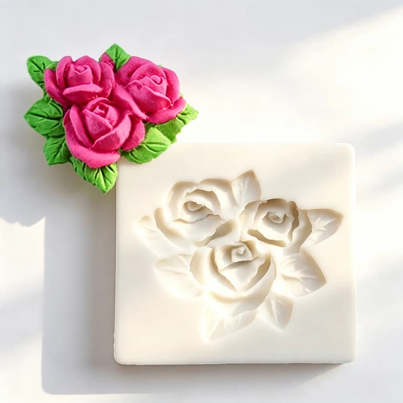 Moule en Silicone en forme de Rose, Sugarcraft, Cupcake au chocolat, cuisson, Fondant, outils de décoration de gâteaux