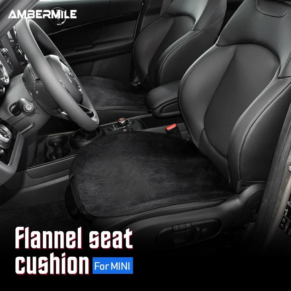 Flanelle pour Mini Cooper R50 R53 R55 R56 R60 R61 F54 F55 F56 F60 accessoires housse de coussin de siège de voiture ensemble housse de coussin de siège avant arrière