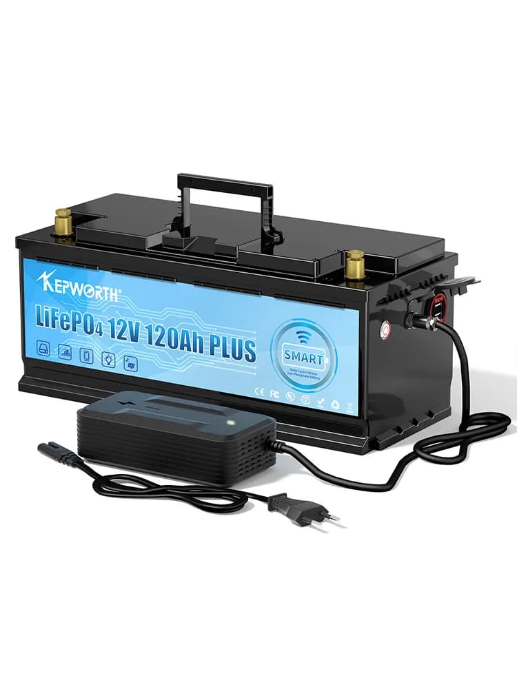 Batterie LiFePO4 12V, 100 120 135 200ah, pour voiturette de Golf, camping-car, tout-terrain, Bluetooth intégré, 6000 Cycles d'alimentation au Lithium