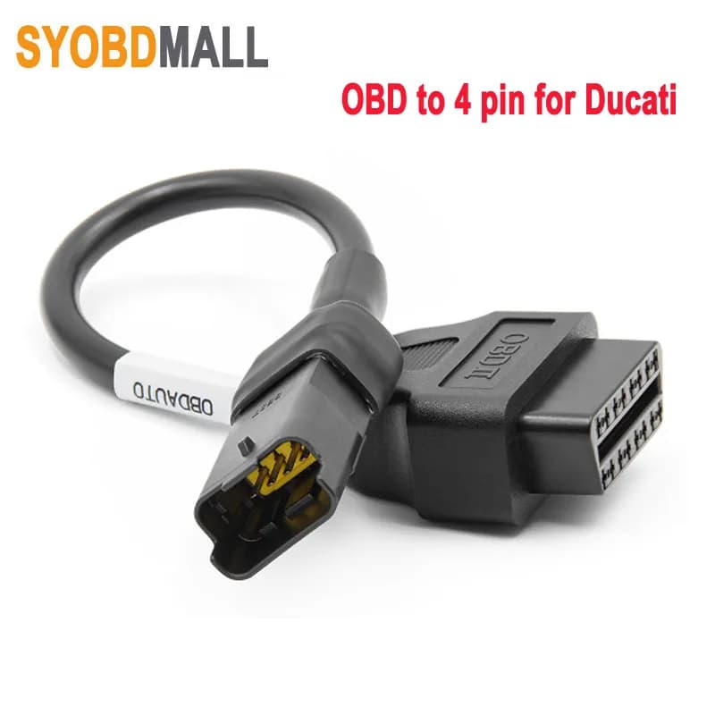 Câble de diagnostic moto pour Ducati, adaptateur 4 broches vers 16 broches, connecteur 4 broches vers OBD2 16 broches