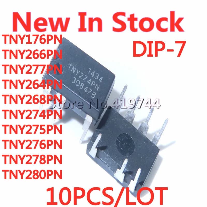 10 pièces/lot TNY176PN TNY266PN TNY277PN TNY264PN TNY268PN TNY274PN TNY275PN TNY276PN TNY278PN TNY280PN DIP-7, nouveau, en Stock