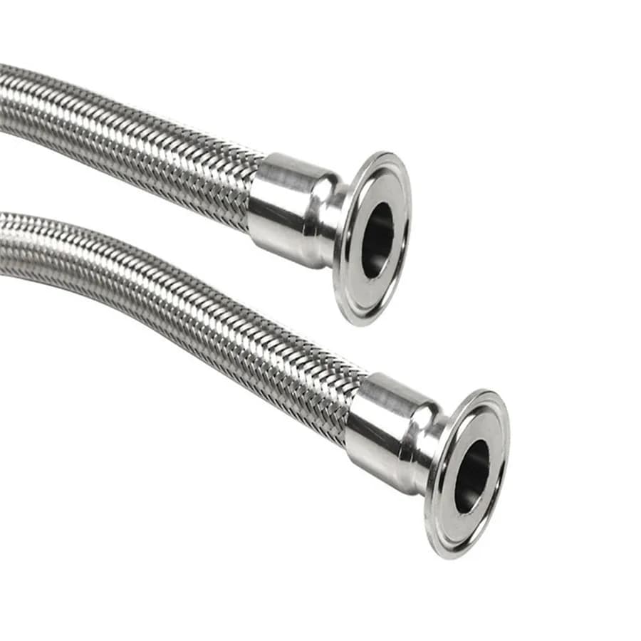 LeicClamp-Tube souple tressé OD, 1.5 ", 2", 19mm, 25mm, 32mm, 38mm, 45mm, 1000mm, 1500mm, 2000mm, Homebrew, SUS304