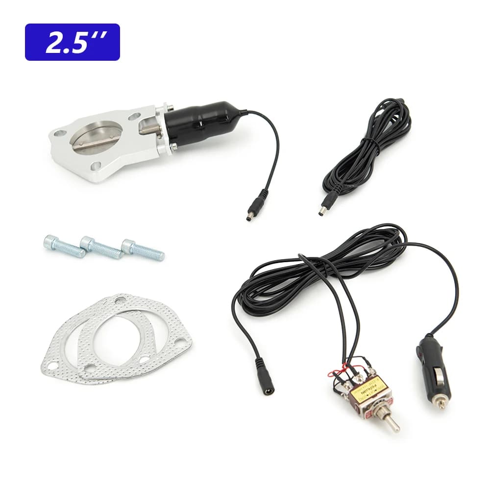 Kit universel de Valve de coupure d'échappement électrique en acier inoxydable, 2.5 pouces, 3.0 pouces, avec interrupteur manuel