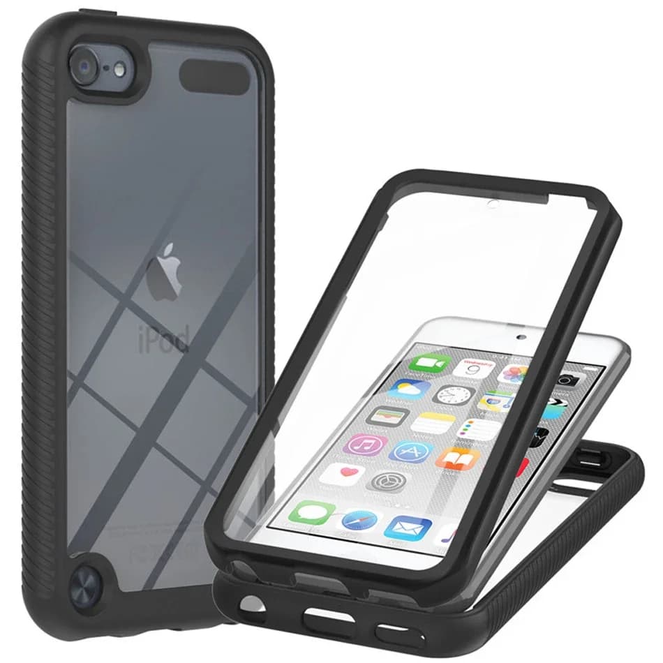 Étui en cristal pour urgent Touch 5, 6, 7, armure de film avant en l'horloge, pare-chocs 360, protection pour urgent Touch5, étui de téléphone antichoc Capa