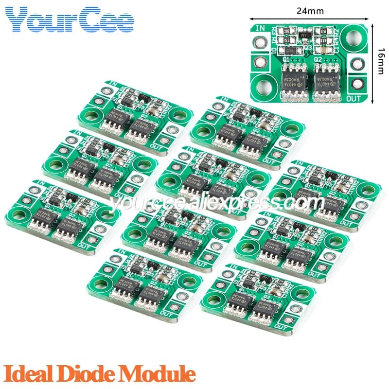 Module de Diode idéal DC 3-30V, chargeur de batterie, connexion Anti-inversion, panneau de Protection de puissance, terre commune 4A, 10 pièces/1 pièce