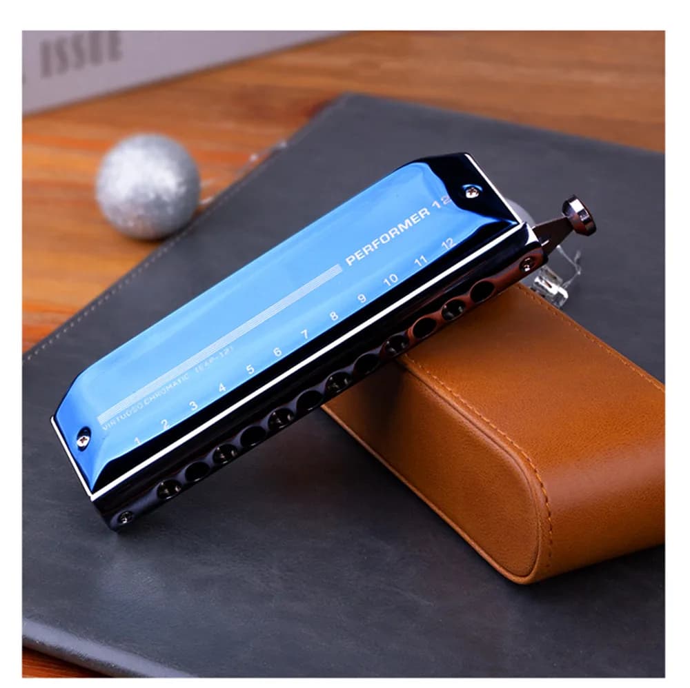 Est top nouvelle chromatique harmonica,EAP-12 12 trous 48 ton bouche orgue, nouveau style, harmonica professionnel pour joueur, cadeau