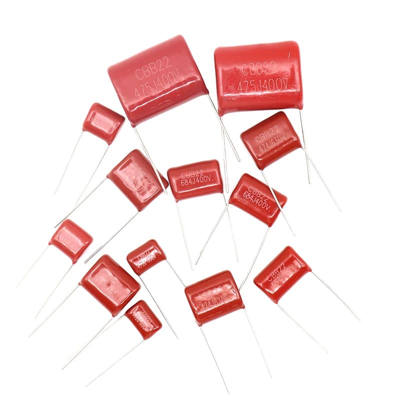 10 pièces 63V 100V 250V 400V 450V 630V 2000V 103J 104J 105J 155J 223J 224J 225J 334J 474J 475J CBB condensateur à Film de polypropylène
