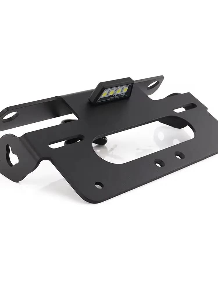 Support de plaque de planificateur d'éliminateur de garde-boue arrière de moto avec lumière LED, adapté pour BMW S1000RR 2009-2018, S1000R Gardens 4 2009-2014