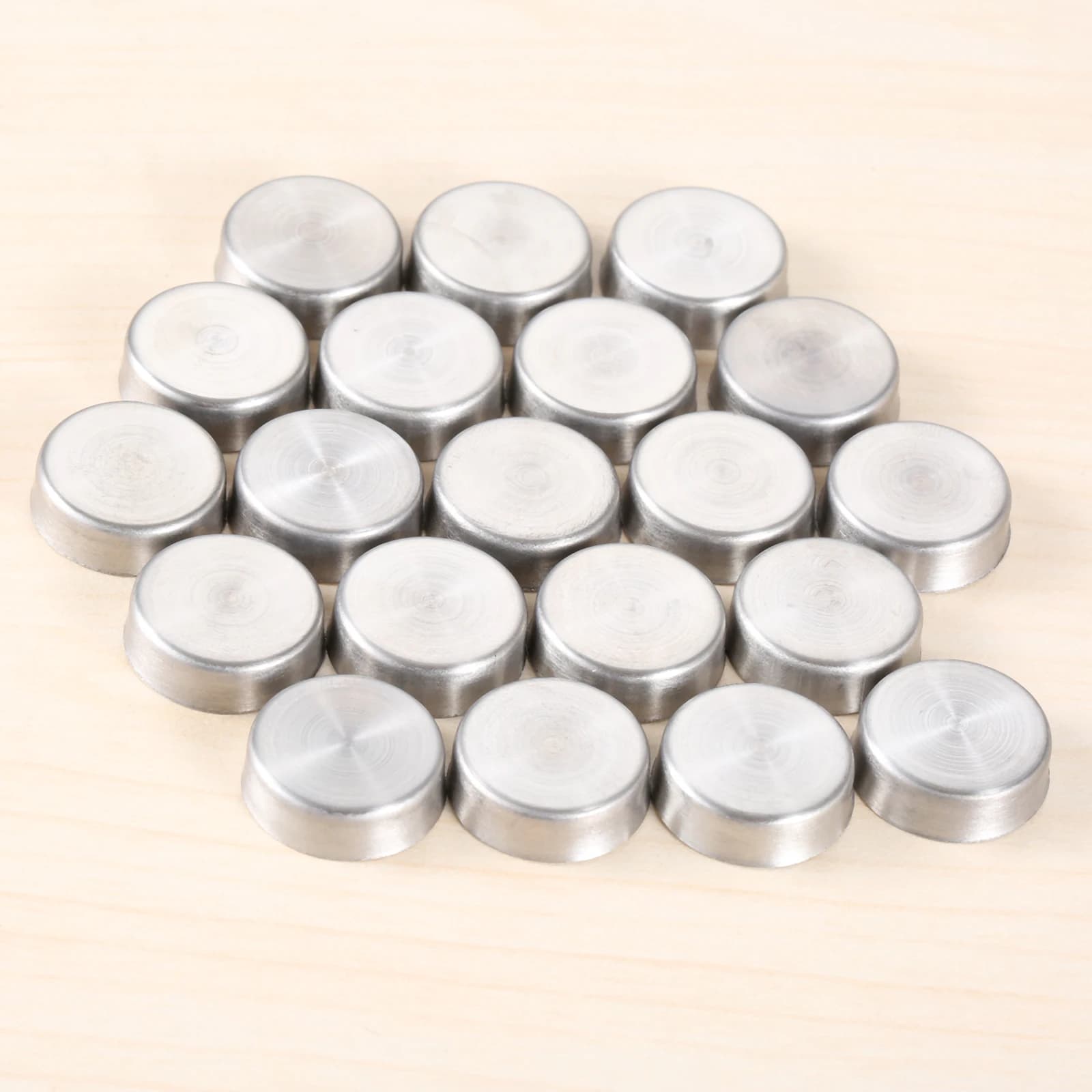 Attaches de meubles en acier inoxydable, 20 pièces, bouchon à vis pour miroir, couvercles de vis à ongles, attaches à crochet, quincaillerie de meubles 16/18/20/22mm