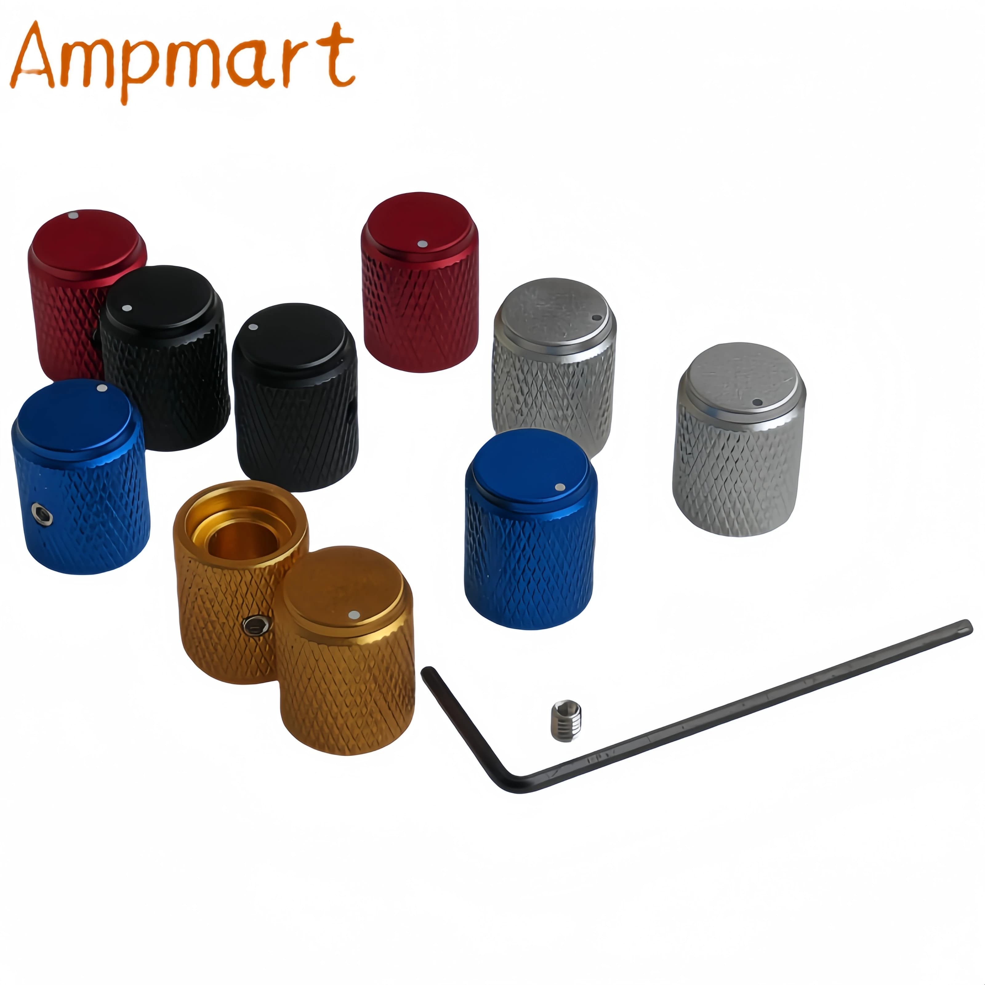 Bouton en alliage d'aluminium pour amplificateur de puissance, amplificateur Audio HIFI, potentiomètre de Volume, bouton CD 12x15mm, 5 pièces