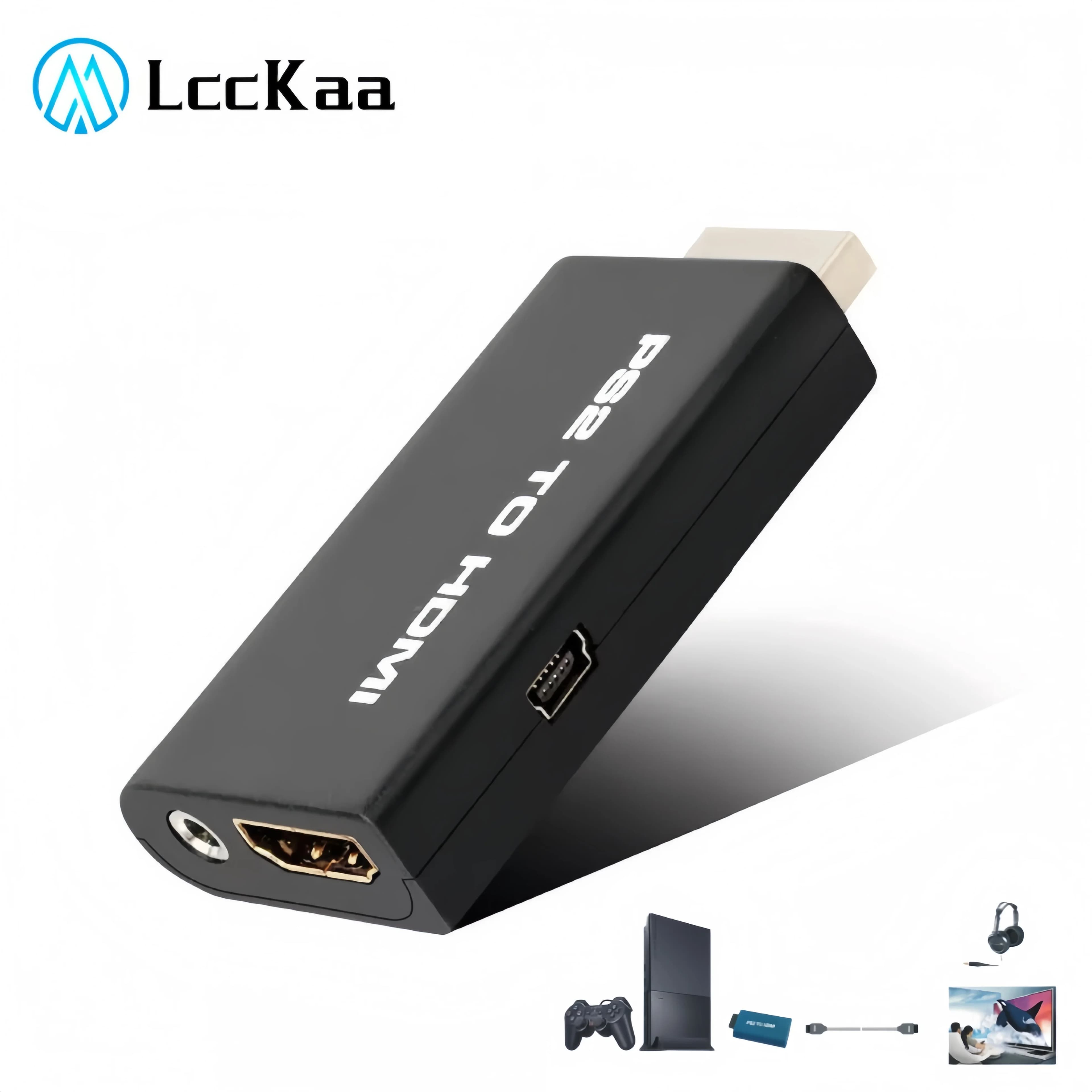 LccKaa – adaptateur convertisseur Audio-vidéo PS2 vers HDMI, 480i/480p/576i, avec sortie Audio 3.5mm, pour tous les Modes d'affichage PS2