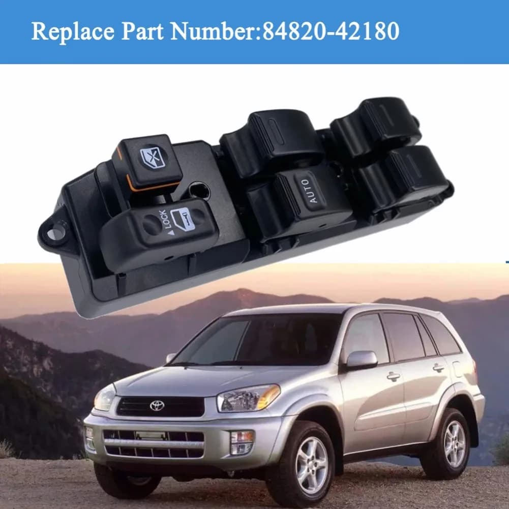 Bouton de commande de lève-vitre principal avant gauche pour Toyota Camry 2.4L 3.0L Sienna RAV4 2.0L 2001 - 2005