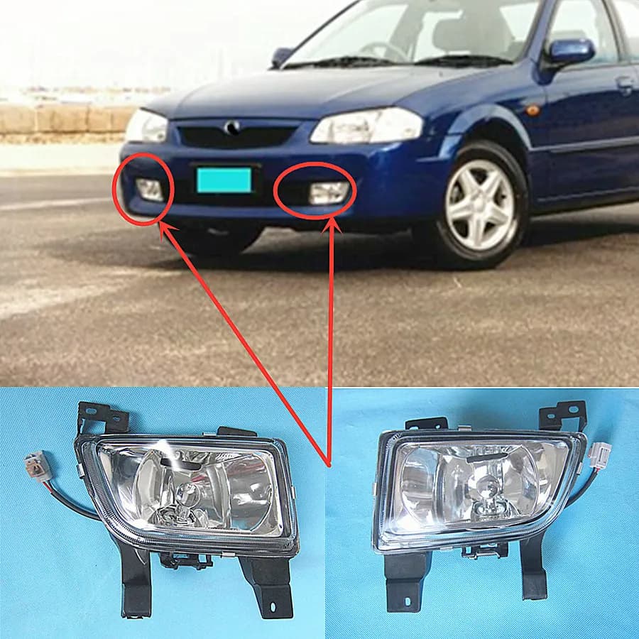 Ensemble de phare antibrouillard pour Mazda 323, pièces de carrosserie pour voiture, protège 1998 BJ B25G-51-680 B25G-51-690