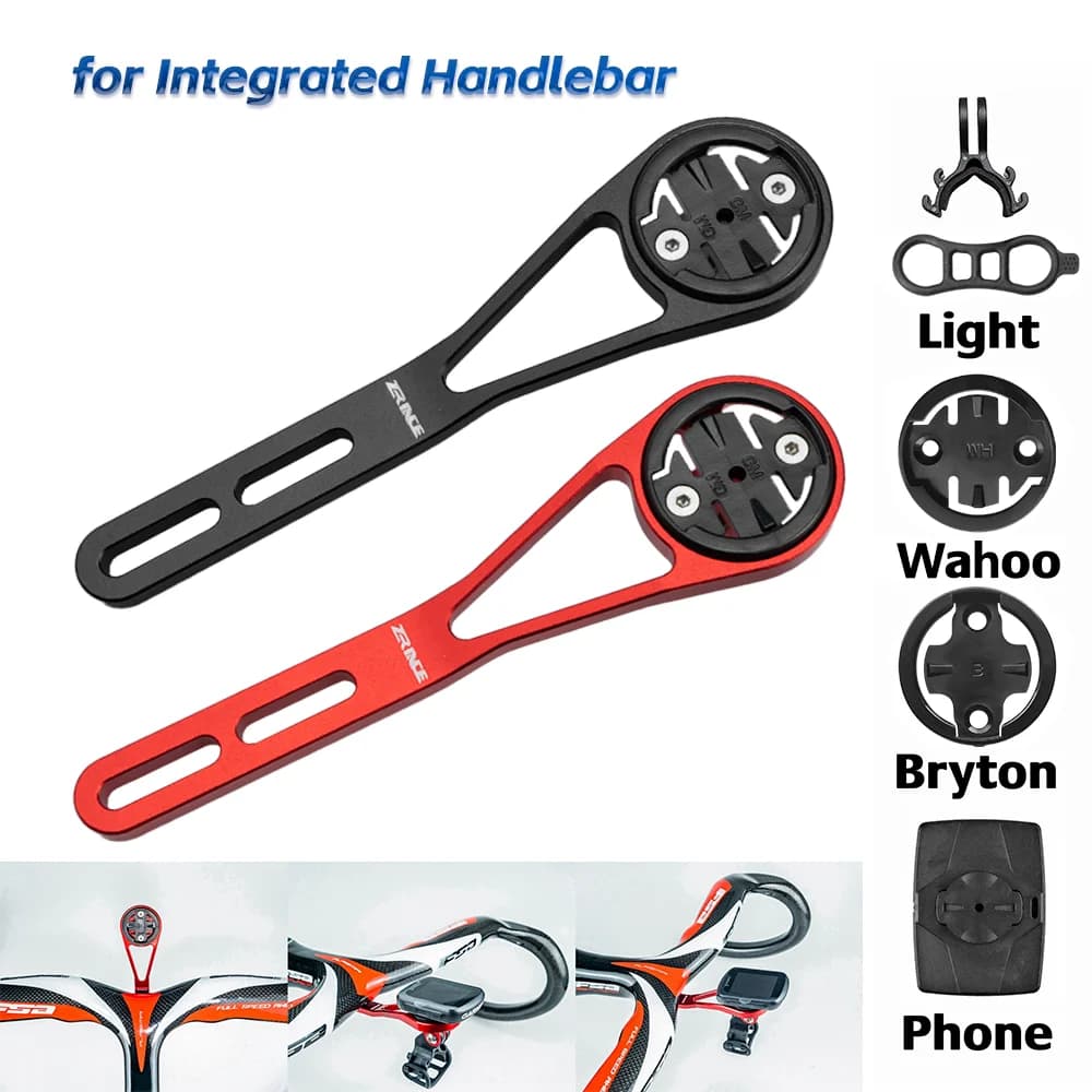 Support de fixation avant pour ordinateur de vélo ZRACE, pour guidon intégré, IGPSPORT Garmin Bryton GoPro, projecteur pour téléphone portable