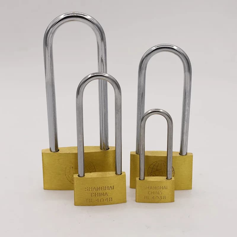 Serrure longue en laiton antirouille, noyau de serrure, bagage de voyage, valise, portail, comprend 3 clés, 30mm, 40mm, 50mm, 60mm