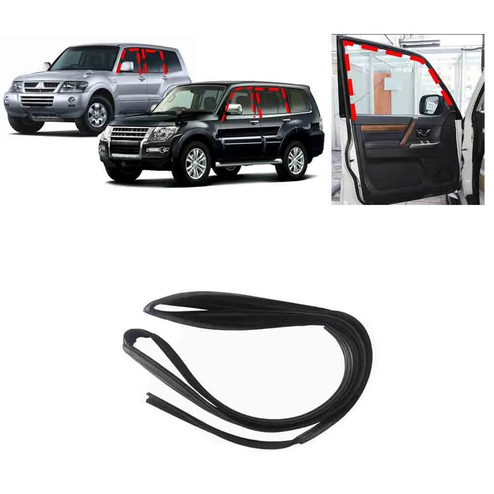 1 pièces 5 portes verre Runchannel caoutchouc pour Pajero V90 5705A219 bande d'étanchéité pour Montero V70 fenêtre protecteur Rubbber pour Shogun