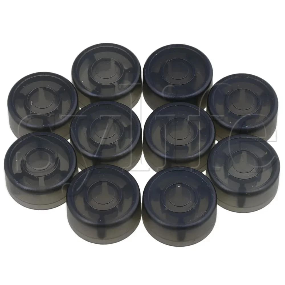 Capuchon de protection en plastique noir pour bouton de pédale électrique JEEffprotected, 10 pièces