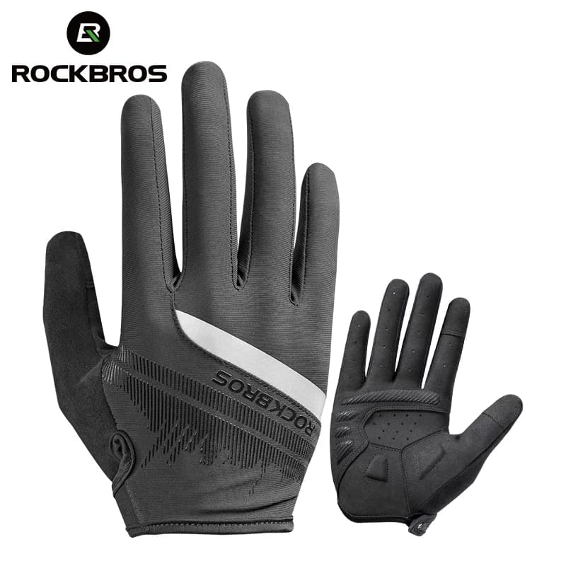 ROCKBROS – gants de cyclisme pour hommes, gants de vélo de printemps et d'automne, antichocs, respirant, vtt, moto