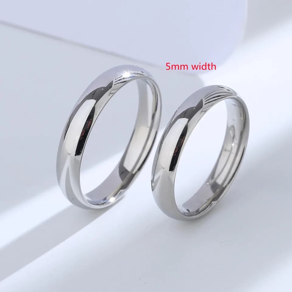 Buyee – bague de couple en argent Sterling 925, polissage léger, doigt pour femmes et hommes, mode classique, bijoux de mariage, cadeau circulaire