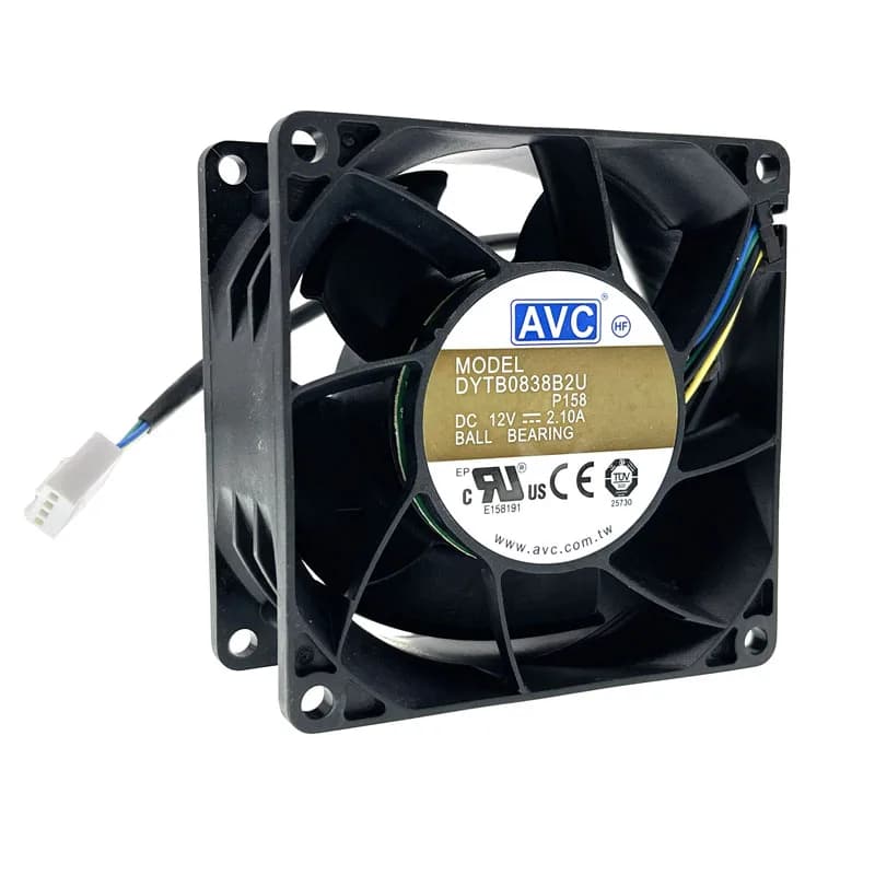 Nouveau 80mm haute vitesse CFM flux d'air DC 12V double roulement à billes PWM ventilateur de refroidissement ordinateur PC, 80X80X38mm 10000 tr/min boîtier refroidisseur puissant