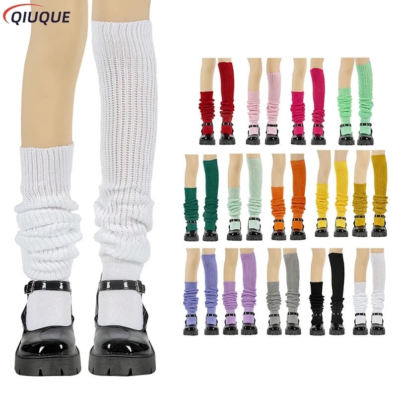 Chaussettes Slouch pour femmes, Chaussettes adt, Bottes, Bas, Lycéenne japonaise, Uniforme JK, Accessoires de costume, Jambières, Chaussettes Cosplay