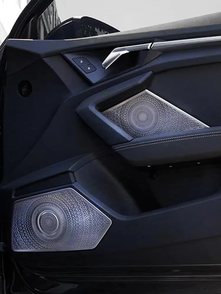 Autocollant de couverture de haut-parleur Audio pour Audi A3 2020 – 2023 2024 2025, couverture de haut-parleur de porte de voiture, garniture d'accessoires d'intérieur